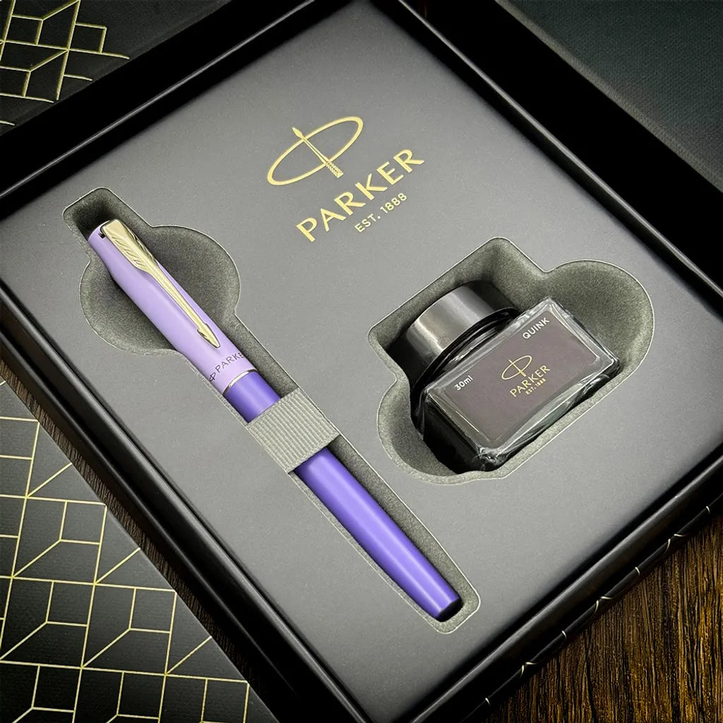 PARKER派克 威雅XL系列 靈感紫(限定)鋼筆 墨水禮盒組