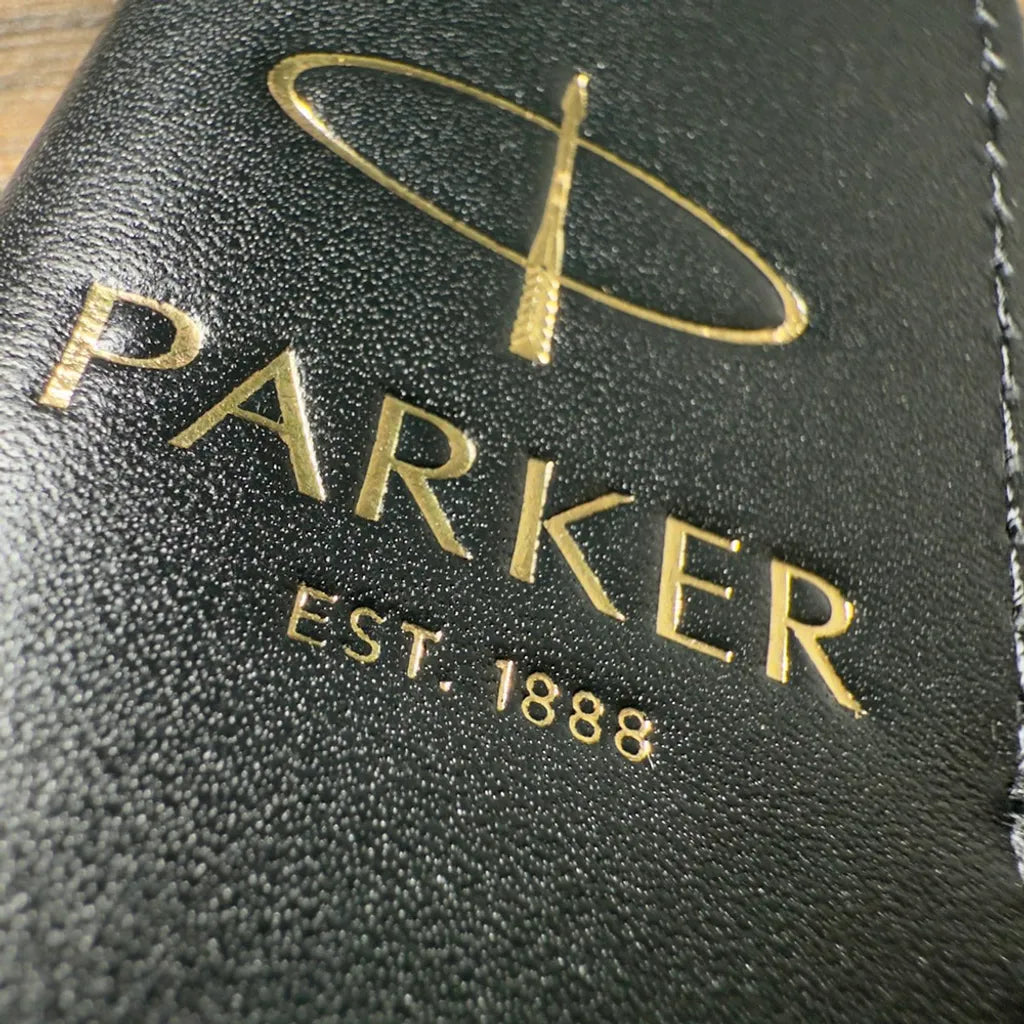 PARKER 派克 IM金屬系列 暮光藍鋼筆 真皮筆套禮盒