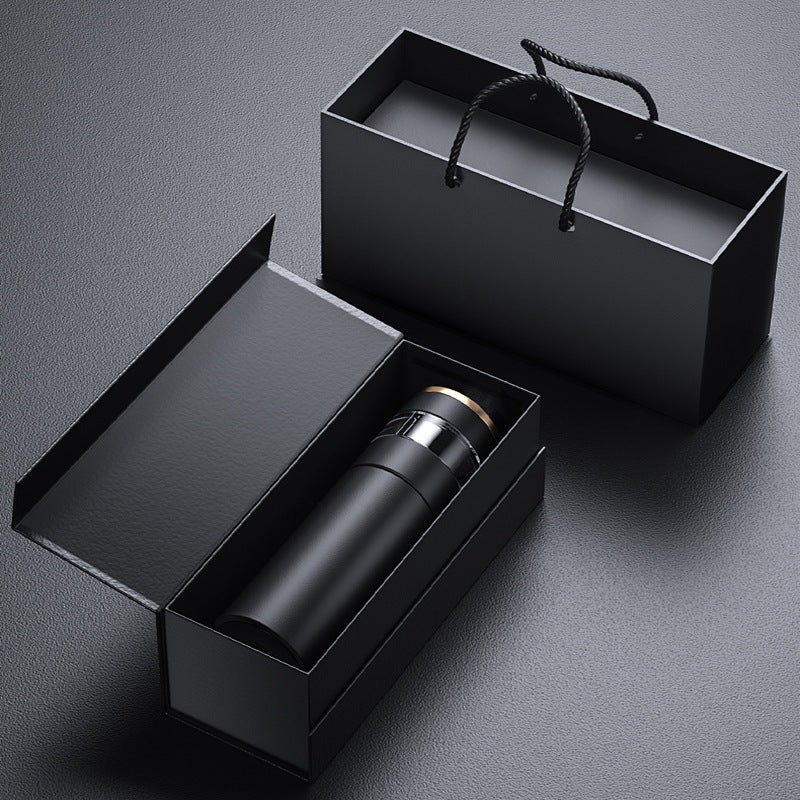 家居生活雜貨舖 茶水分離測溫保溫杯禮盒