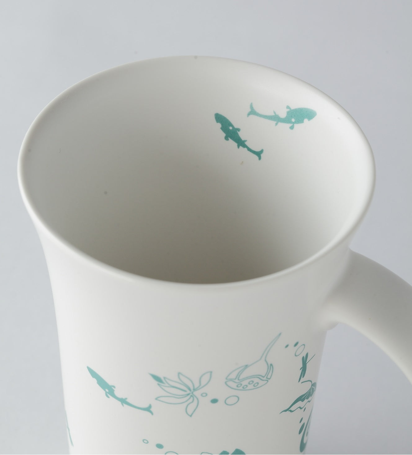 集瓷 cocera 夏荷剪影喇叭杯-霧白