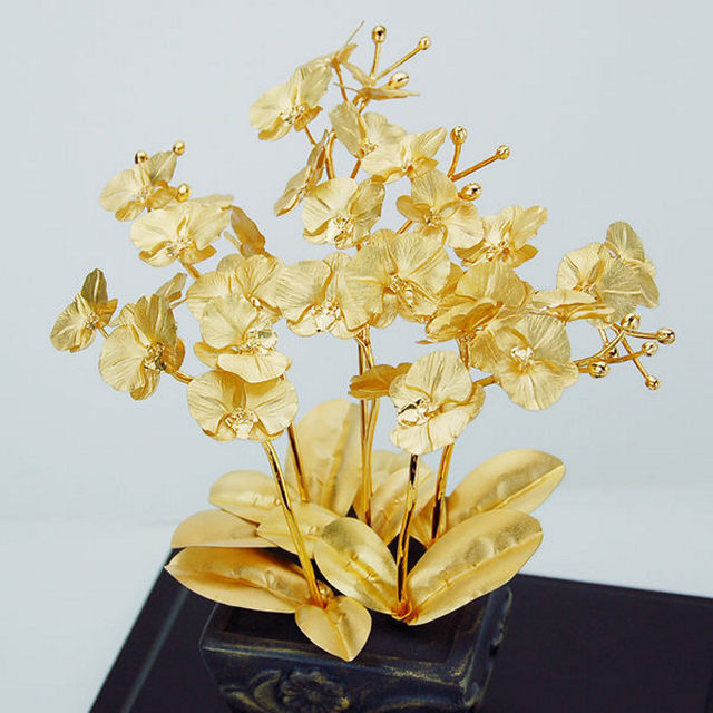 【可客製】凱馨 金箔蝴蝶蘭 (6枝裝)