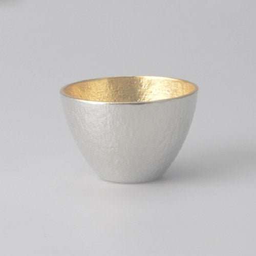 日本 能作 純錫金箔酒杯 (L)