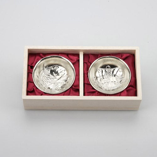 日本 能作 純錫祝賀喜杯組