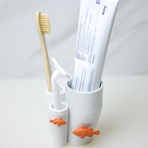 泰國 Qualy 小丑魚盥洗牙刷架組