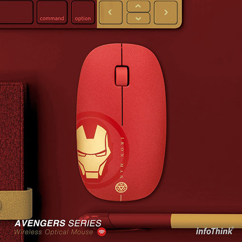 InfoThink 漫威復仇者聯盟系列無線光學靜音滑鼠-