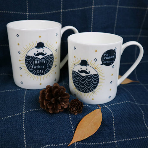 【客製化】陶緣彩瓷 胖嘟嘟父親節杯