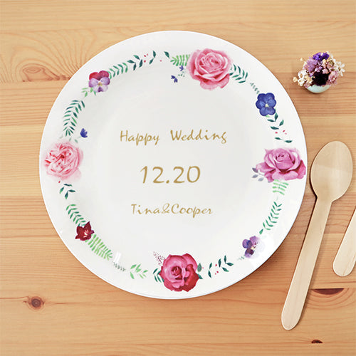 款式圖-愛的宣言8吋骨瓷盤