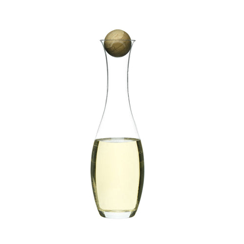瑞典 Sagaform Nature 橡木瓶塞玻璃水瓶-1Liter