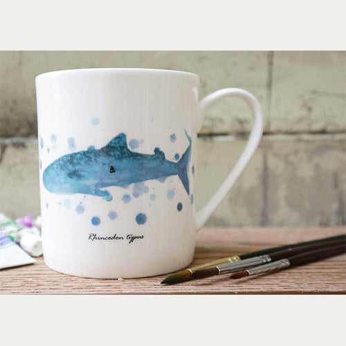 陶緣彩瓷 骨瓷馬克杯鯨鯊夢 聖誕交換禮物 24小時出貨
