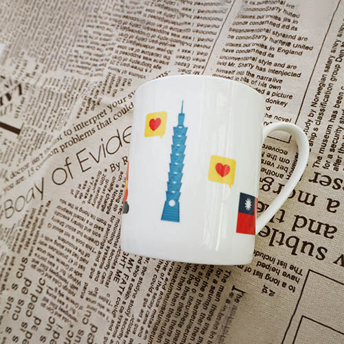 款式圖-我愛台灣骨瓷馬克杯