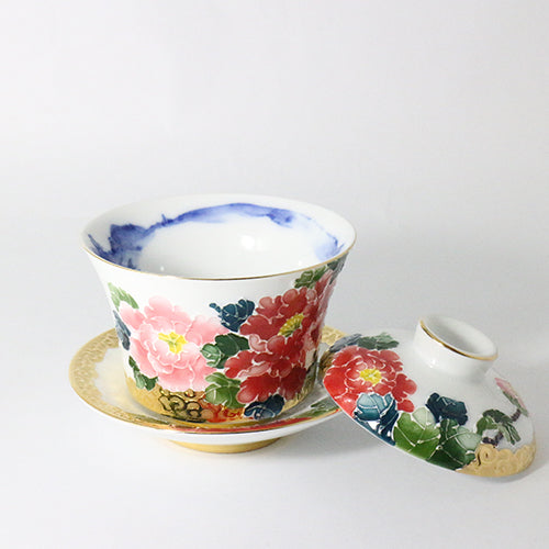 辰鼎窯 江山萬里三件式蓋杯