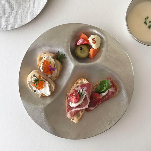 日本 能作 三格圓盤