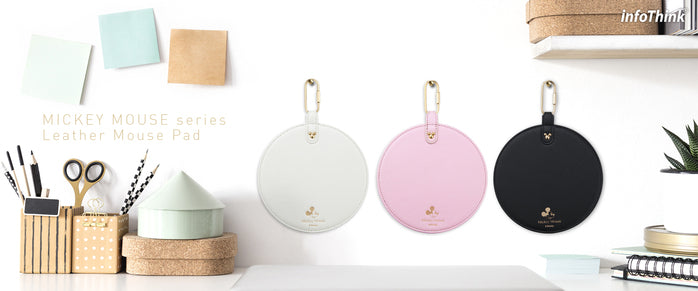 InfoThink 迪士尼米奇系列皮革滑鼠墊 裸粉