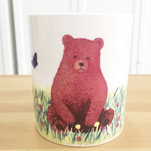 陶緣彩瓷 骨瓷馬克杯小熊的春天