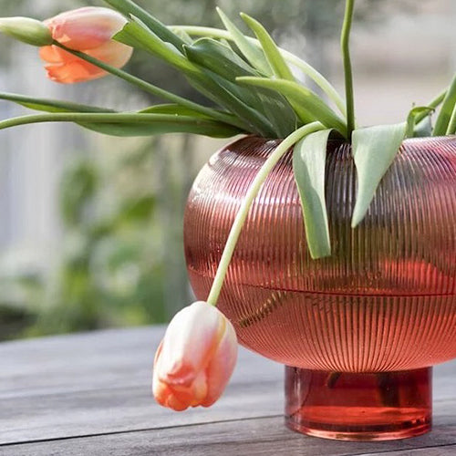 瑞典 ByOn 蘇菲爾花器-珊瑚紅