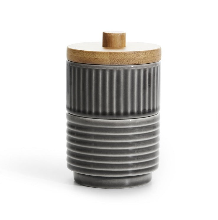 瑞典 Sagaform Coffee & More 竹木蓋雙層小碟-灰