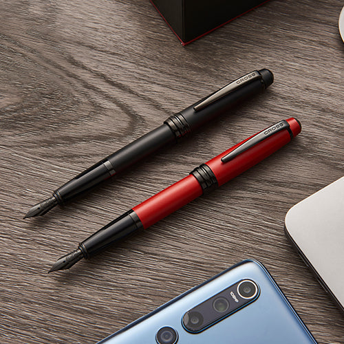 款式圖-啞光黑鋼筆(F尖)