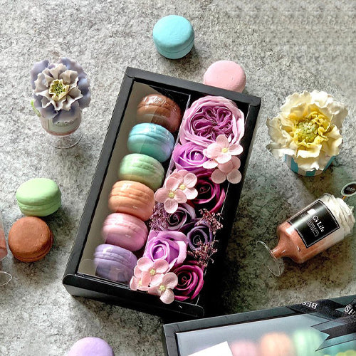 G’s Life 花與香氛─馬卡龍與玫瑰花香皂禮盒