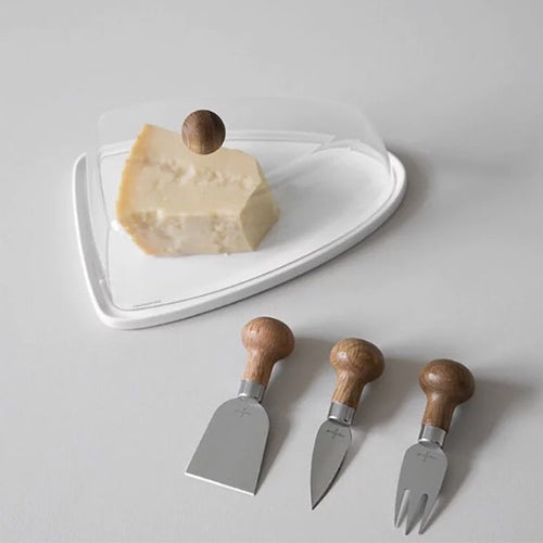 瑞典 Sagaform 橡木手把起司甜點餐刀組