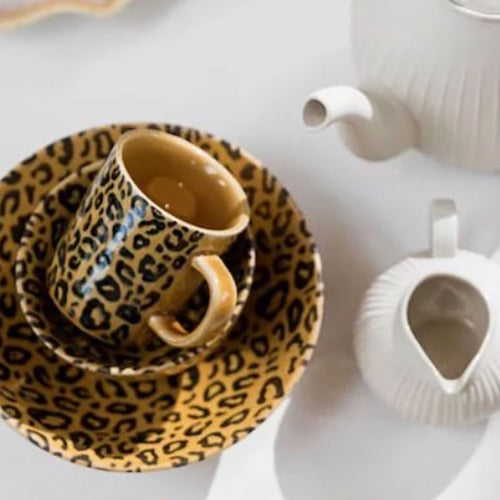 瑞典 ByOn Amaya 豹紋馬克杯