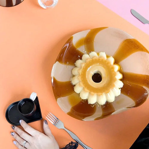 瑞典 ByOn Curve 餐盤/裝飾盤-棕彩