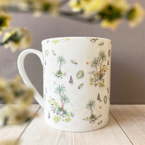 陶緣彩瓷 夏日島嶼馬克杯 350ml