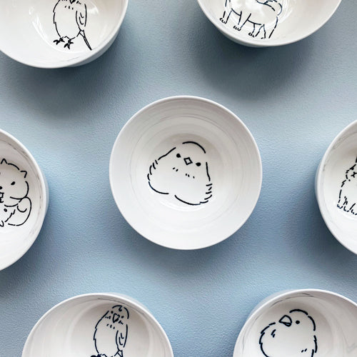 陶緣彩瓷 Dream Hugo 夢想雨果 小動物5入組碗 5款隨機出貨