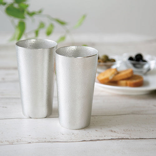 日本 能作 經典純錫杯木盒組