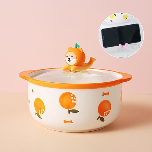家居生活雜貨舖 水果萌寵多功能泡麵蓋碗