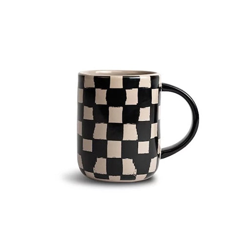 款式圖-棋盤格紋-黑/米