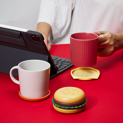 泰國 Niknax The Burger Coaster漢堡造型杯墊組 6件套組