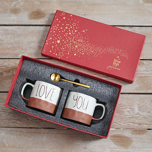 家居生活雜貨舖 LOVE YOU 情侶馬克杯禮盒組