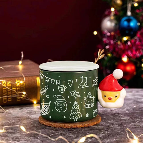 ♥家居生活雜貨舖 聖誕派對塗鴉馬克杯