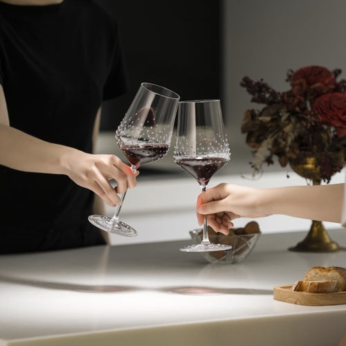 奧地利GRANDI|極光490水鑽紅酒杯 兩入組