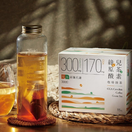 Teascovery 發現茶 30秒冷泡 綠原酸兒茶素咖啡綠茶 15入/盒
