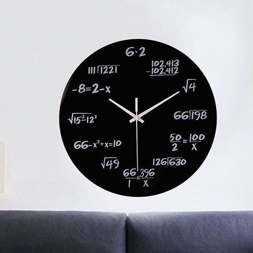 創意小物館 數學公式MDF密集板掛鐘