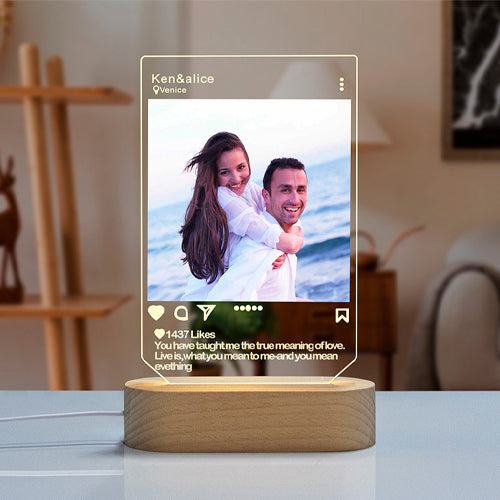 創意小物館 【照片客製】IG 貼文小夜燈