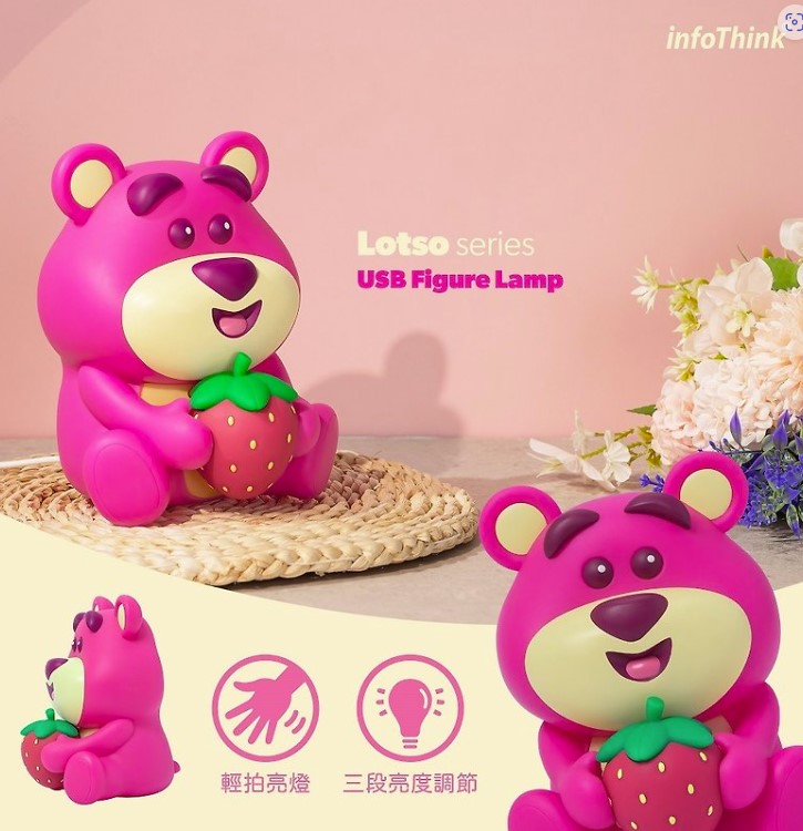 InfoThink 粉紅爆擊 熊抱哥系列公仔造型拍拍燈