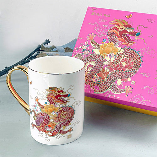TALES 神話言 龍華富貴-藝術骨瓷馬克杯