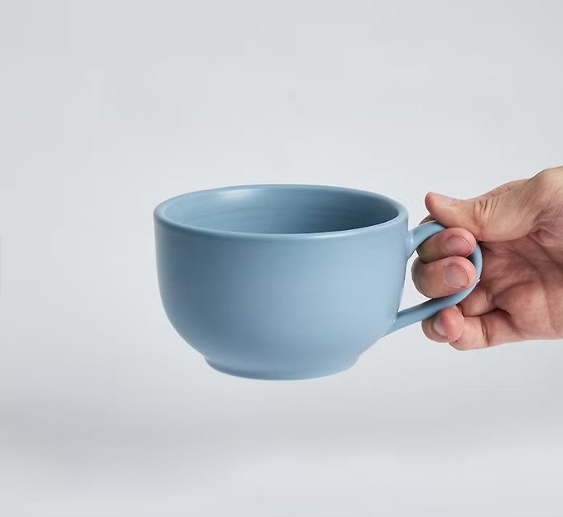 集瓷 cocera 咖啡事-Iife生活拉花杯(大) 2入組(藍)