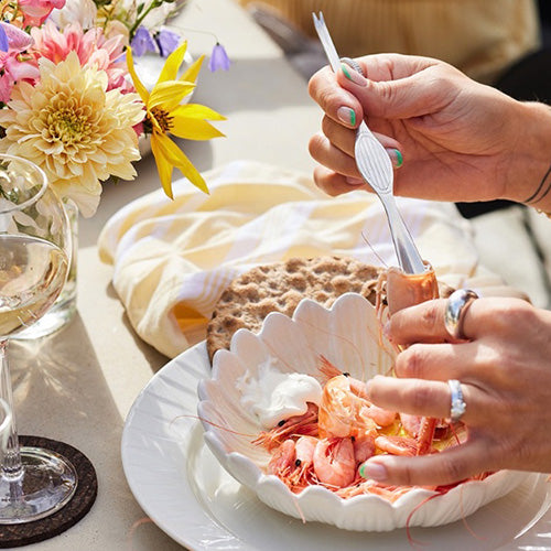 瑞典 sagaform Dagny 花朵深盤-二色