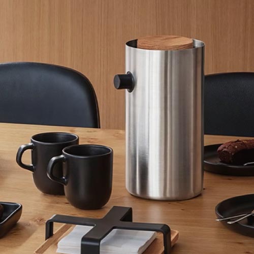 丹麥 eva solo Nordic不鏽鋼真空按壓保溫壺/1.8L