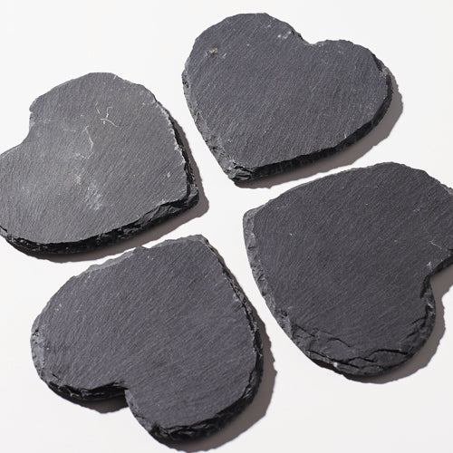 ViREO 心形頁岩吸水杯墊組