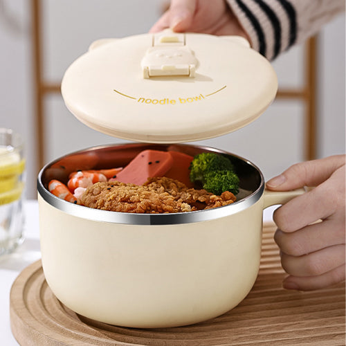 家居生活雜貨舖 可瀝水不鏽鋼泡麵碗