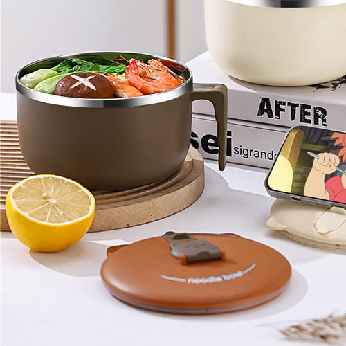 家居生活雜貨舖 可瀝水不鏽鋼泡麵碗