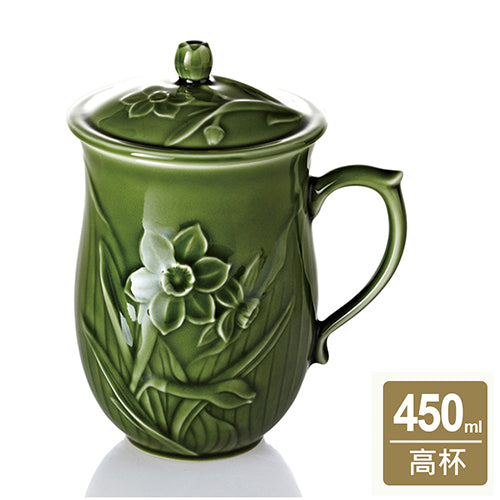 乾唐軒活瓷 水仙高杯 / 綠釉 450ml