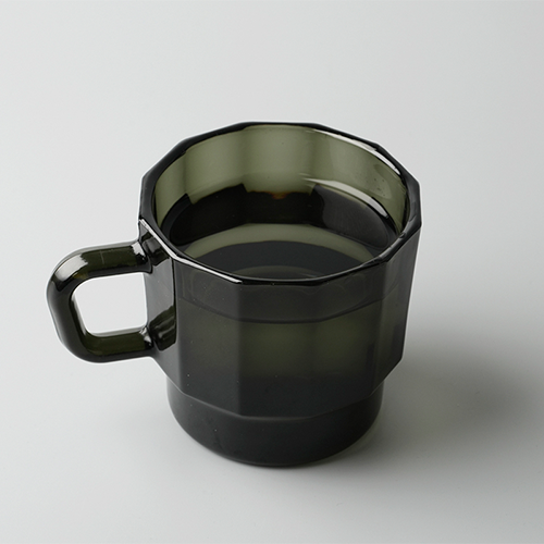 HMM W Glass 春池黑綠色咖啡杯 300ml