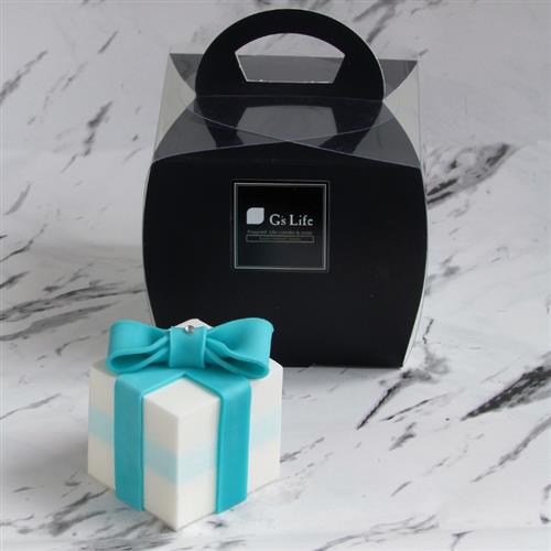 G's Life 單入蛋糕香皂禮盒 藍色緞帶
