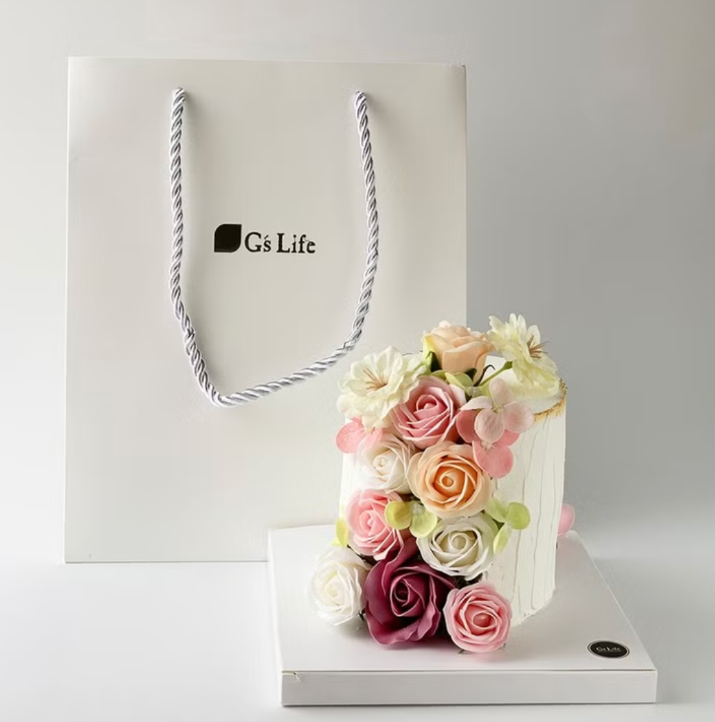 G's Life【限量創意】心花朵朵蛋糕香皂禮盒