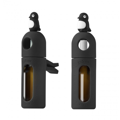 【Bone】二代車用擴香夾 精油禮盒組-企鵝小丸